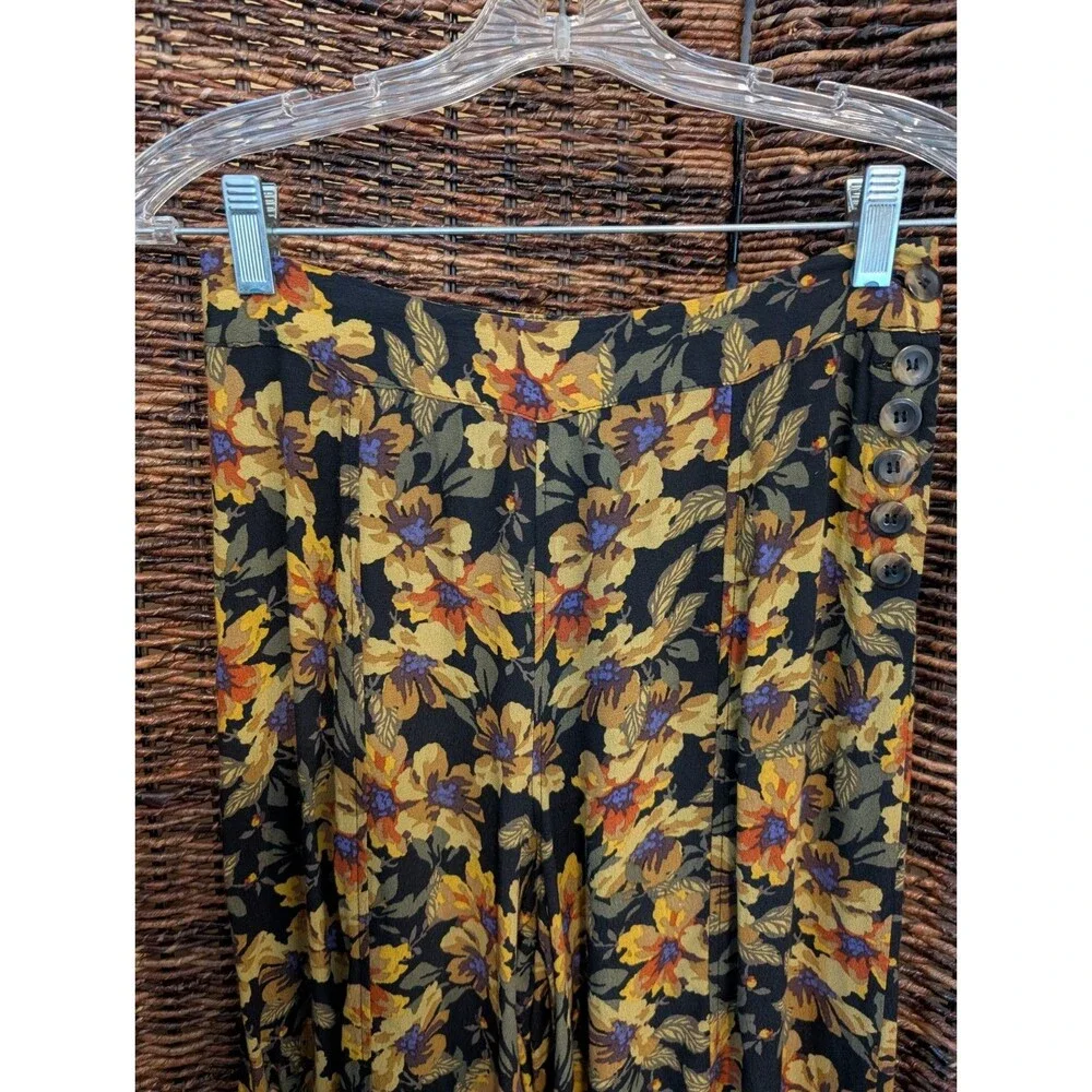 Free People Love Letter Two Piece Floral Pant Suit Set 2 Flirty Fairy Grunge
